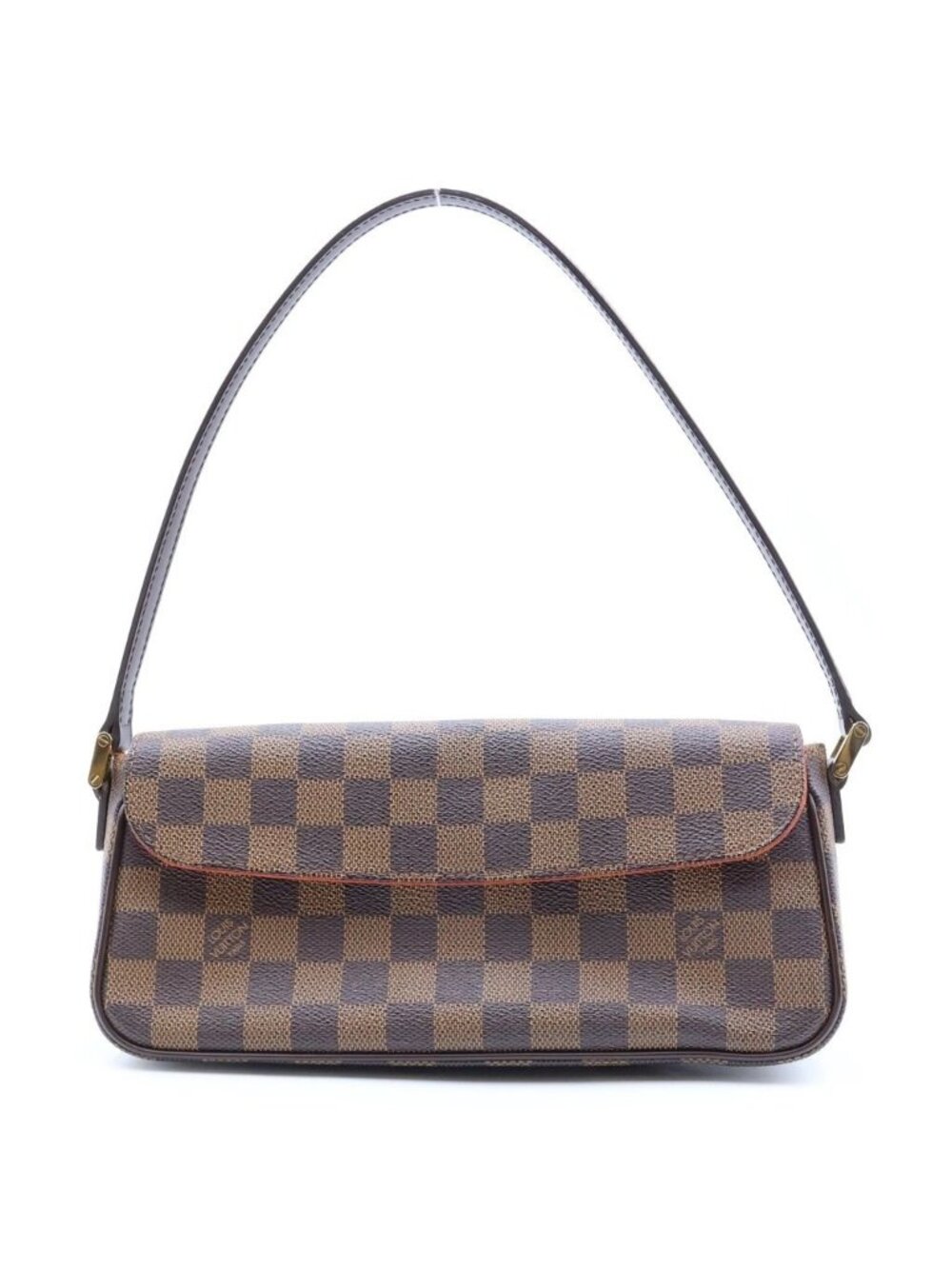 Louis Vuitton Damier Recoleta Handbag Brown Leather